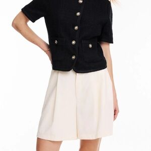 DUNST Summer Tweed Jacket Black Sz XS